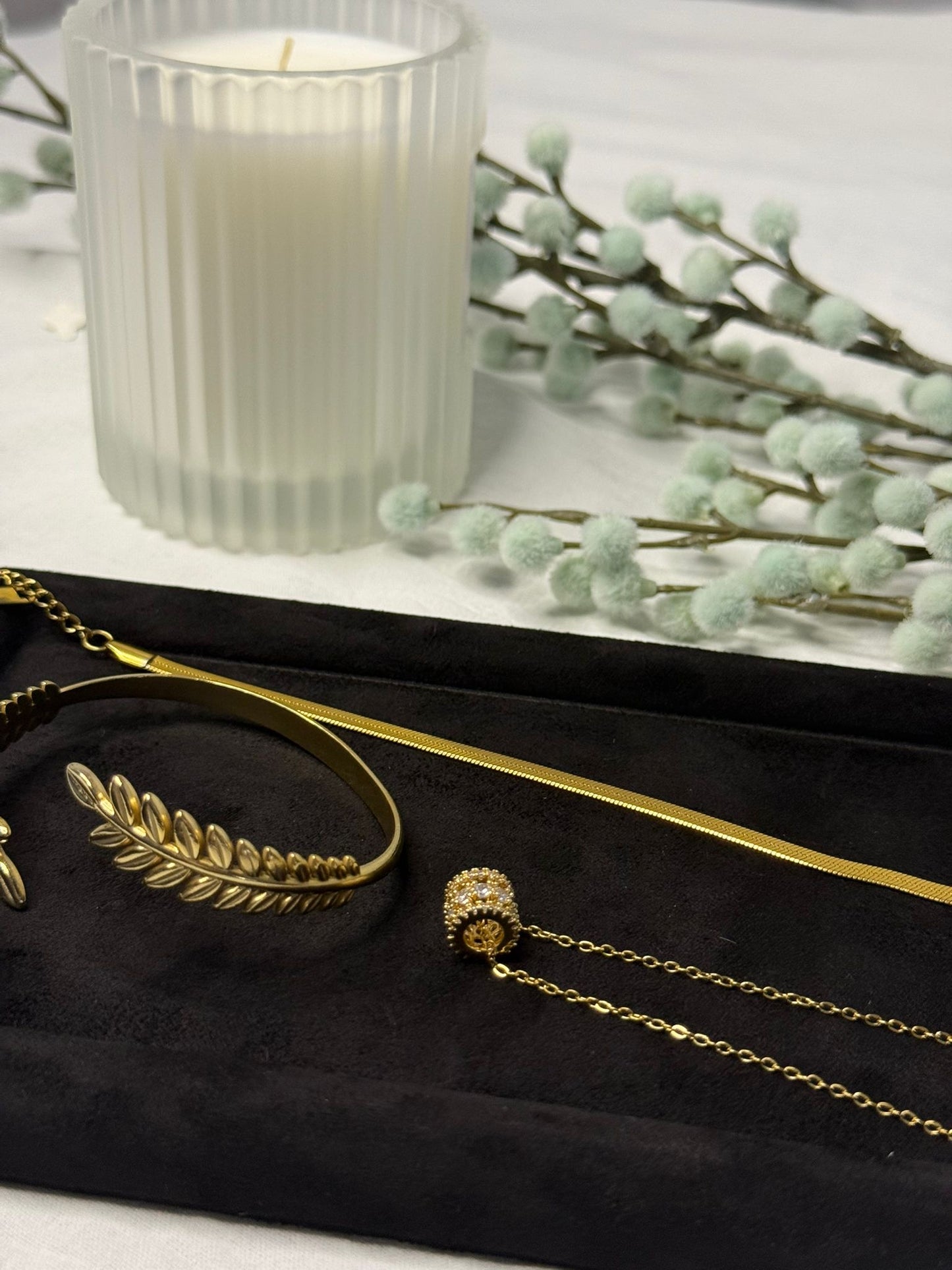 Sable Palestine Collection - Olive Leaf Cuff