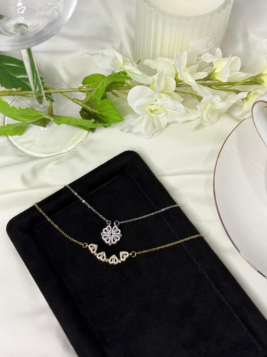 SABLE Heart Clover Necklace