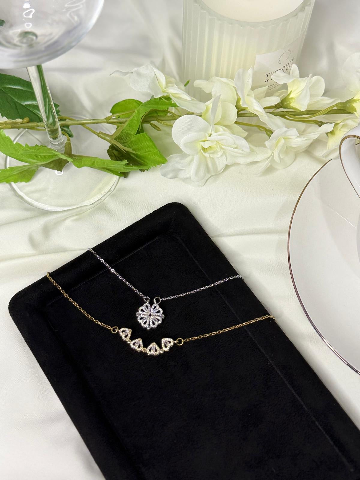 SABLE Heart Clover Necklace