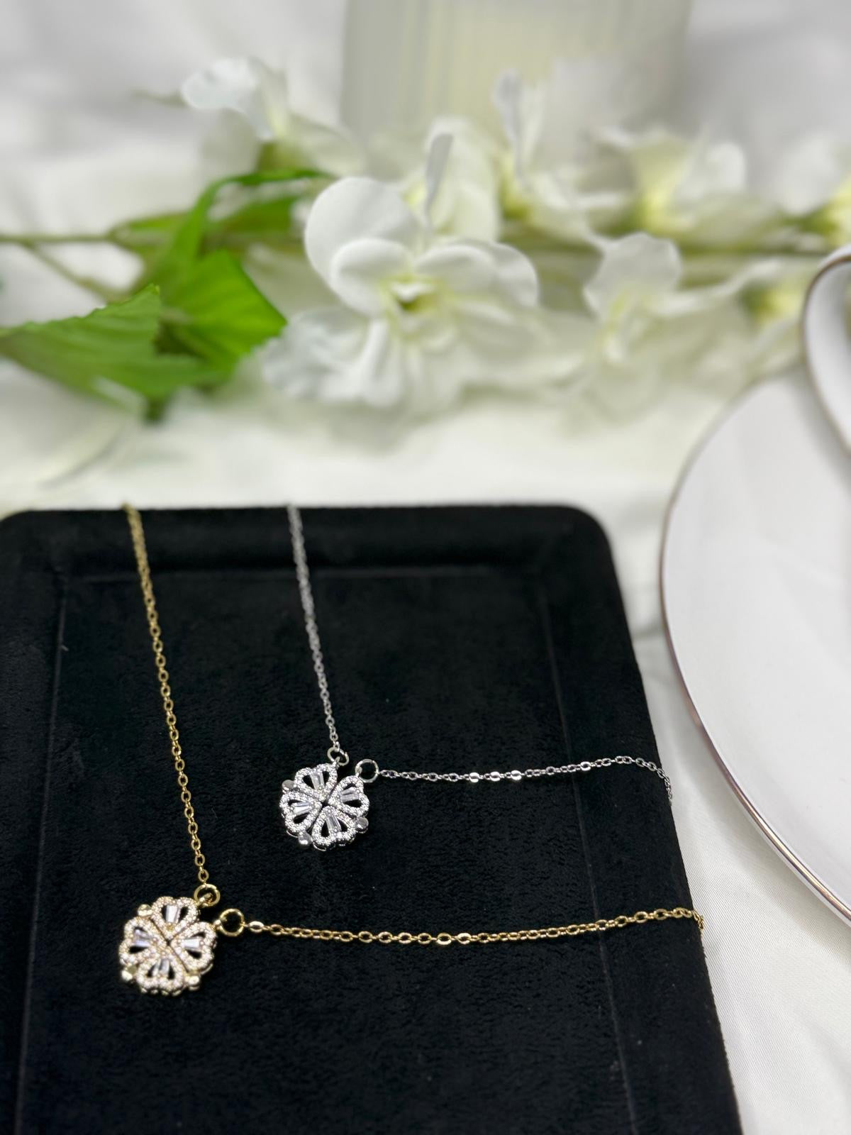 SABLE Heart Clover Necklace